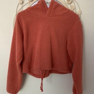 Wild Fable - Coral Cropped Hoodie